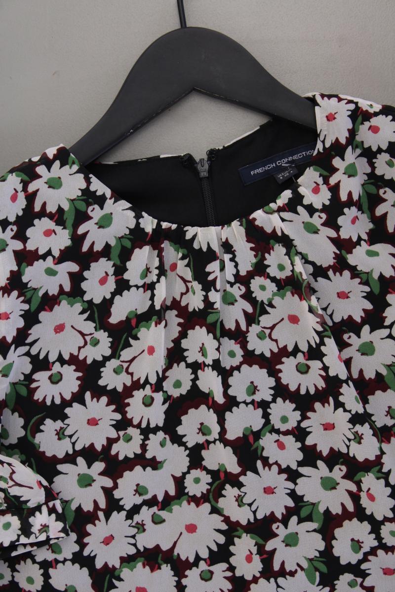 French Connection Kurzarmbluse Gr. XS mit Blumenmuster mehrfarbig