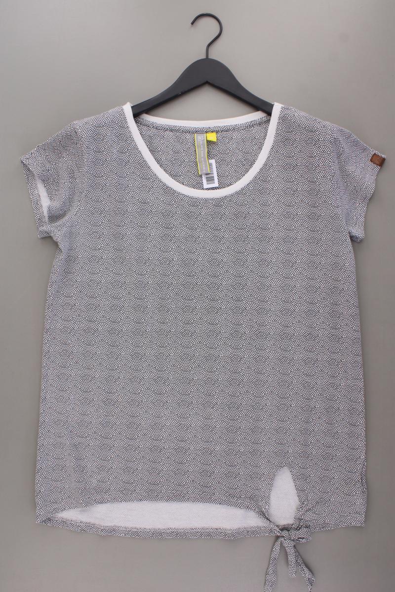 ALIFE AND KICKIN Longshirt Gr. XL gepunktet Kurzarm grau aus Baumwolle
