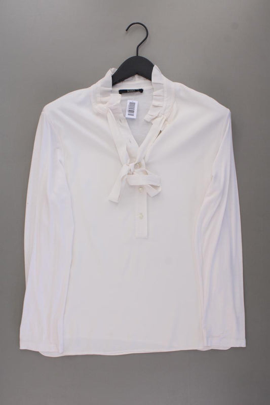 Seventy Sergio Tegon Schluppenbluse Gr. IT 44 (M) Langarm creme aus Viskose