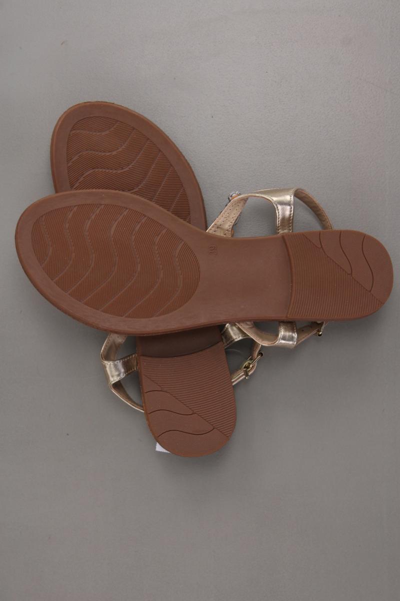 Graceland Zehenriemensandalen Gr. 39 neuwertig gold