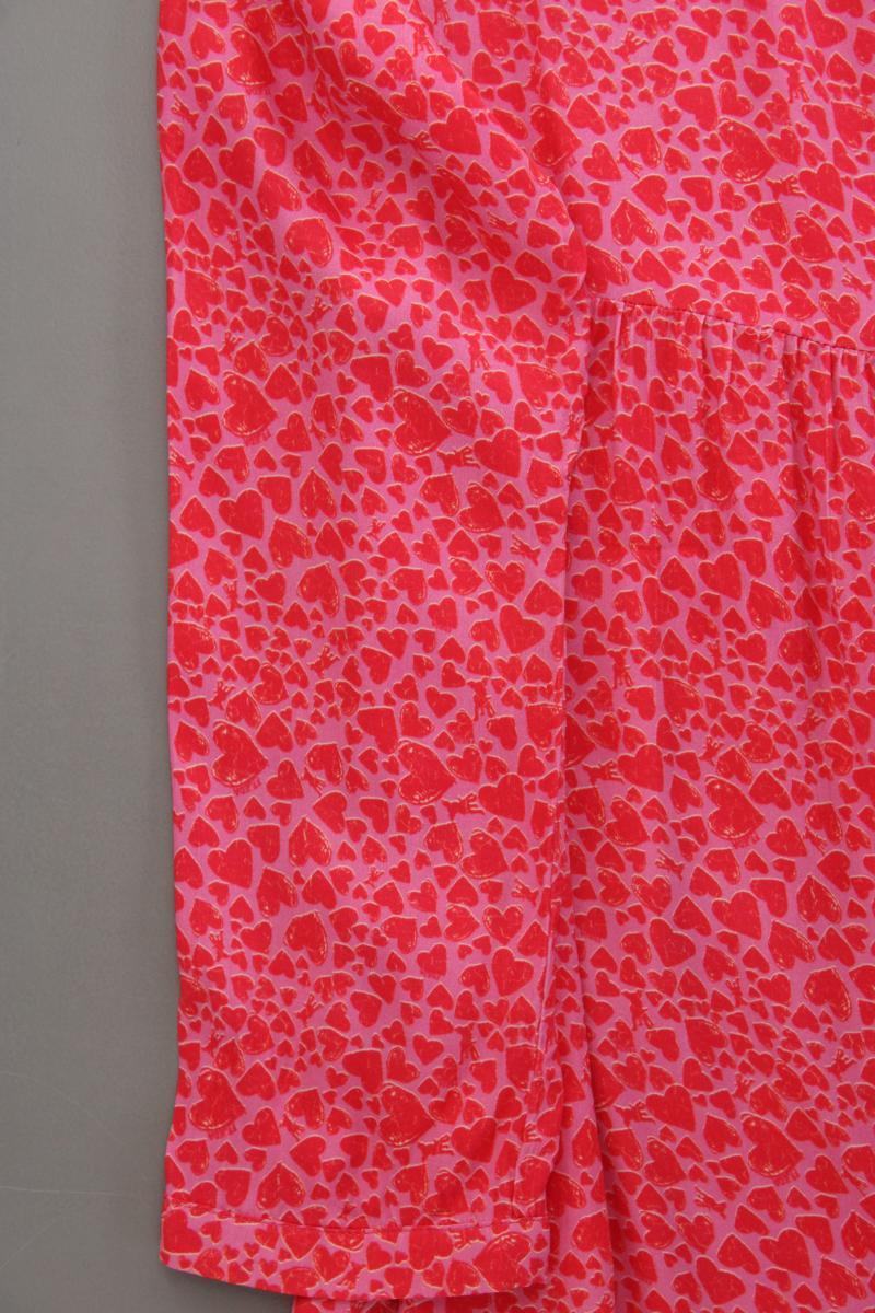 Frieda&Freddies Langarmkleid mit Herzmuster Gr. 34 neuwertig rot aus Viskose