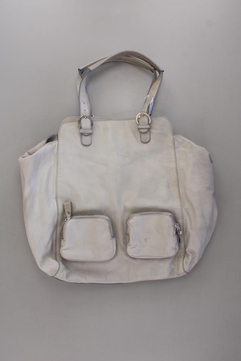 René Lezard Henkeltasche grau aus Leder