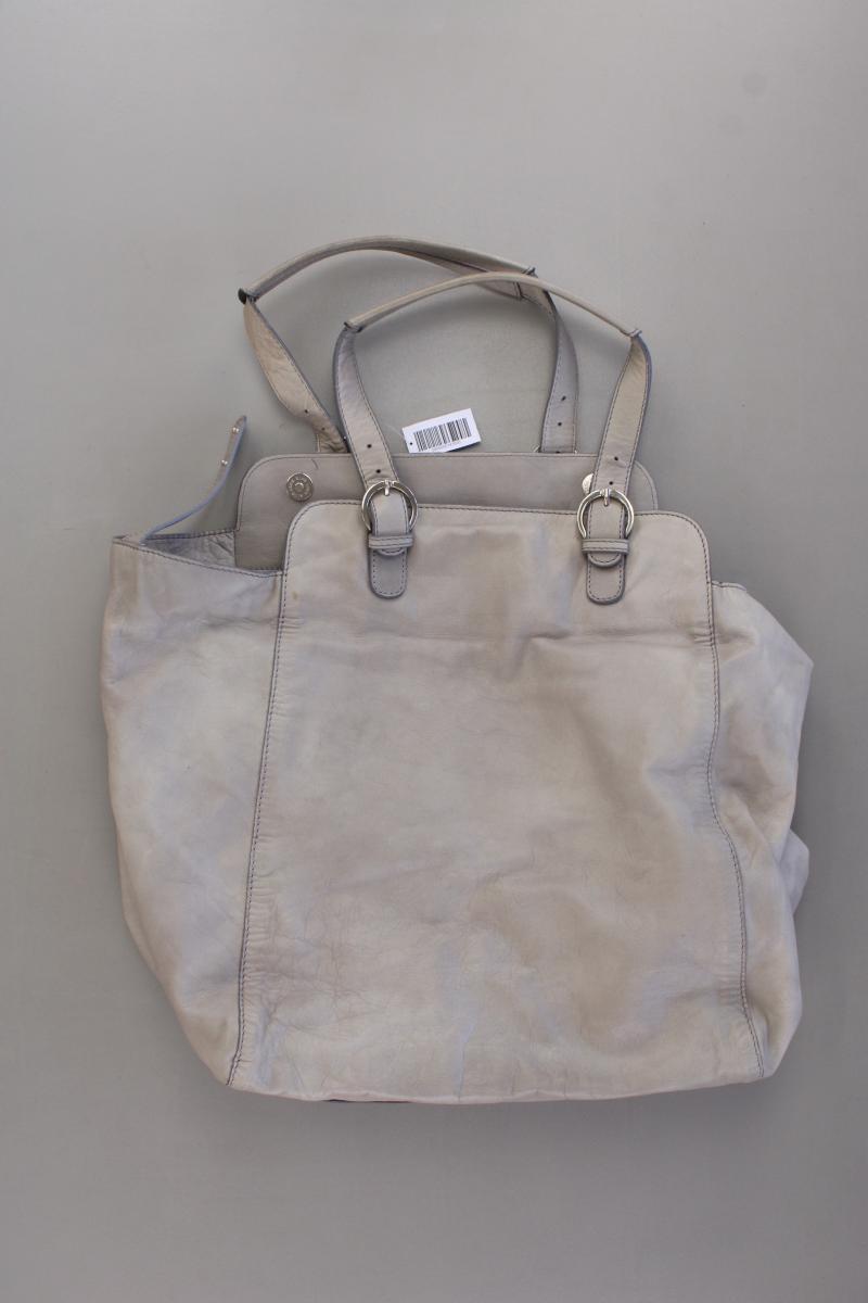 René Lezard Henkeltasche grau aus Leder