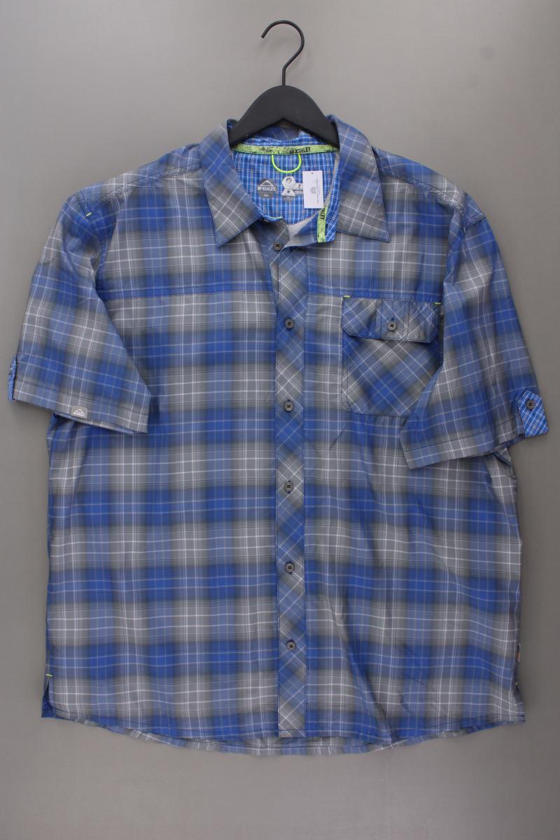 Mckinley Karohemd für Herren Gr. XXL kariert Kurzarm blau aus Polyester