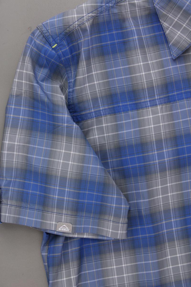Mckinley Karohemd für Herren Gr. XXL kariert Kurzarm blau aus Polyester