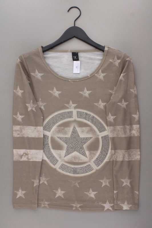 Best Connections Langarmshirt mit Sternenmuster Gr. 38 neuwertig braun