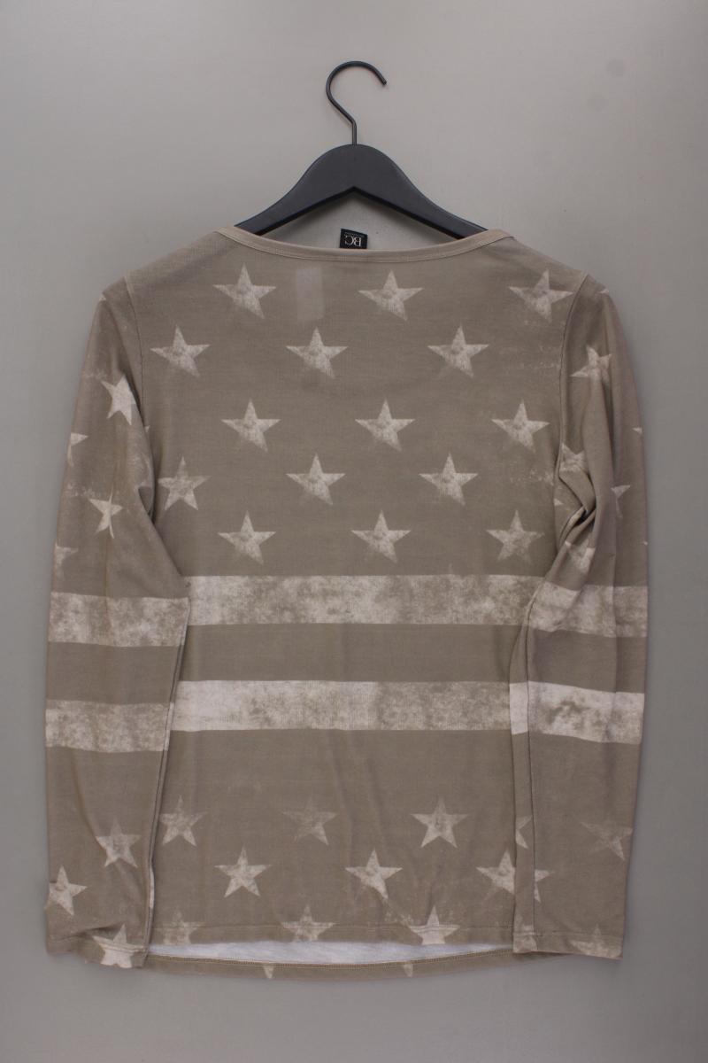 Best Connections Langarmshirt mit Sternenmuster Gr. 38 neuwertig braun
