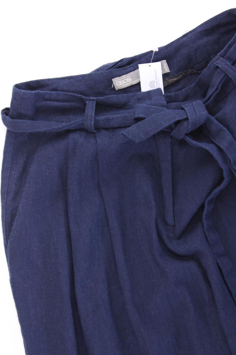 Asos Leinenhose Gr. 36 blau