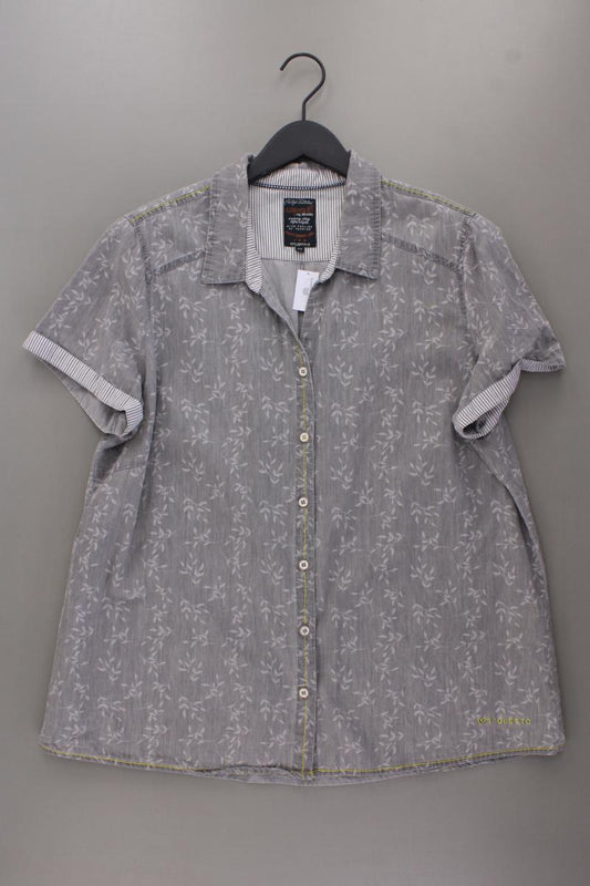 s'questo Kurzarmbluse Gr. 44 grau aus Baumwolle