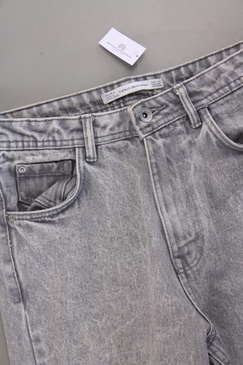 Zara Mom Jeans Gr. 34 grau