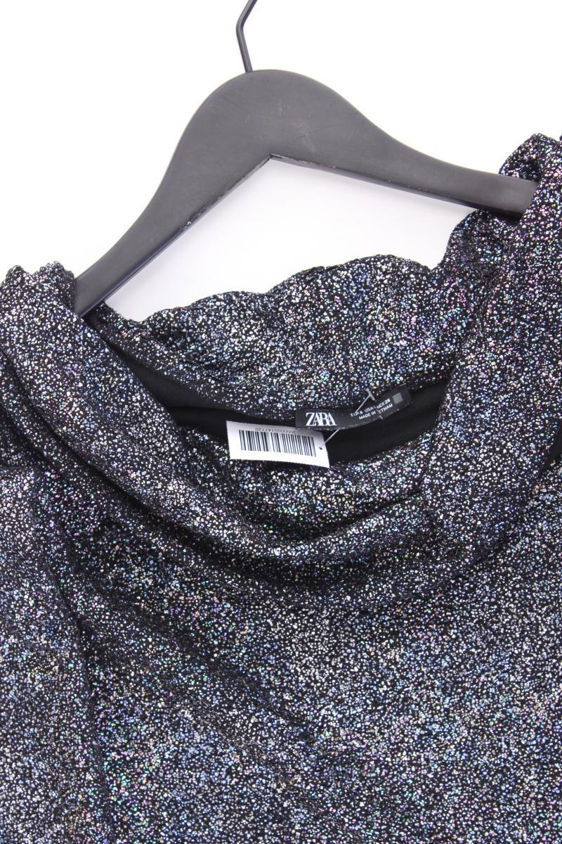 Zara Shirtbody Gr. S neuwertig 3/4 Ärmel mit Glitzer mit Carmen-Ausschnitt