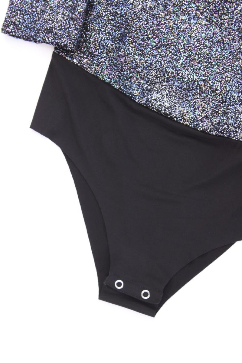 Zara Shirtbody Gr. S neuwertig 3/4 Ärmel mit Glitzer mit Carmen-Ausschnitt