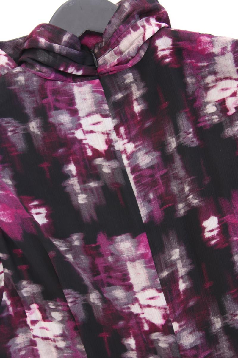 DKNY Chiffonkleid Gr. 42 Kurzarm lila aus Polyester