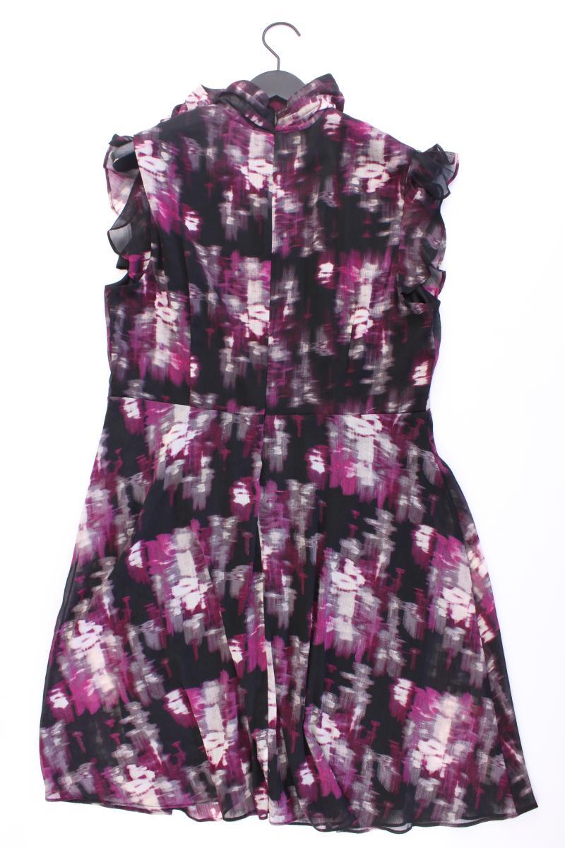DKNY Chiffonkleid Gr. 42 Kurzarm lila aus Polyester