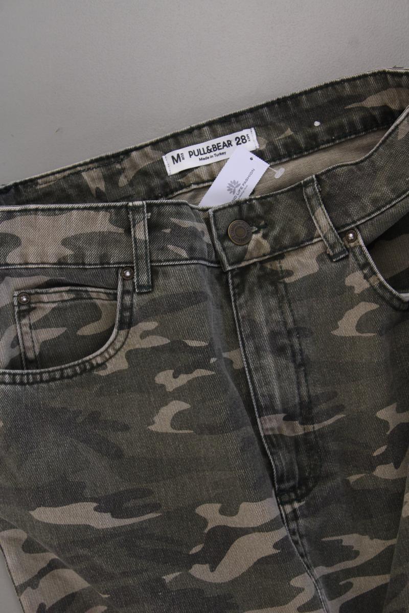 Pull&Bear Jeansrock Gr. M camouflage olivgrün