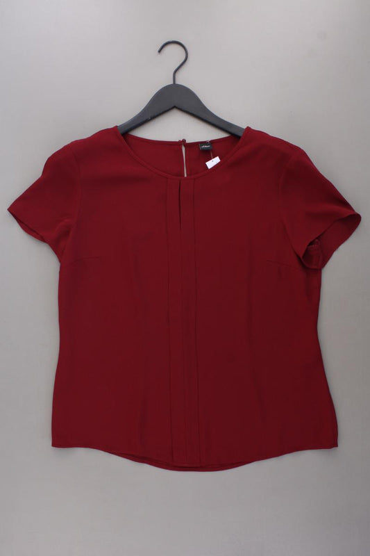 s.Oliver Kurzarmbluse Gr. 38 rot aus Polyester