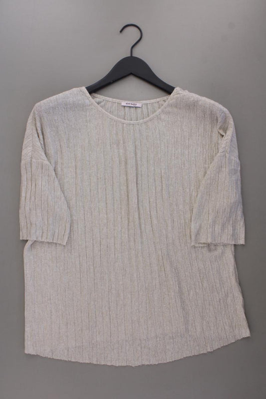 Orsay Shirt Gr. 44 Kurzarm creme
