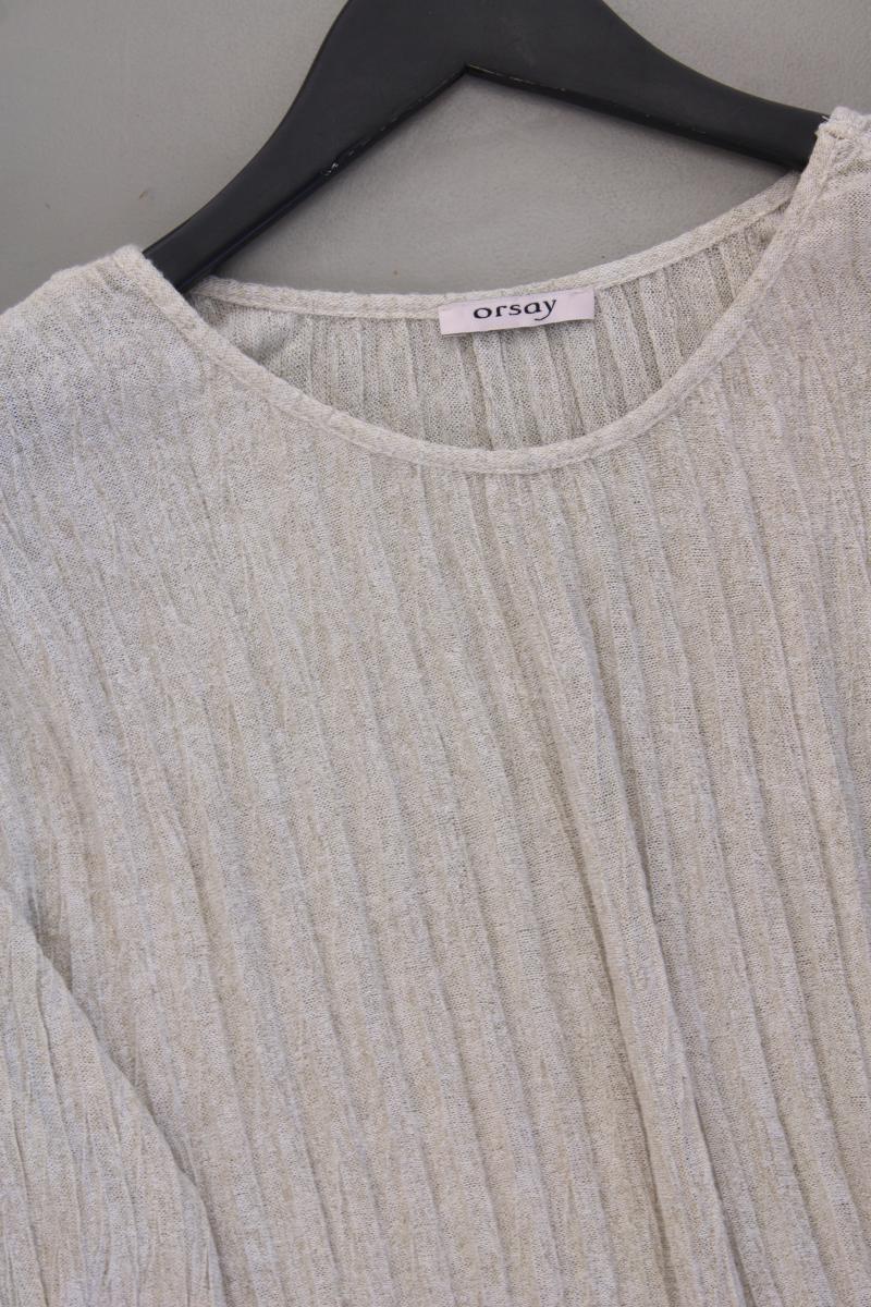 Orsay Shirt Gr. 44 Kurzarm creme
