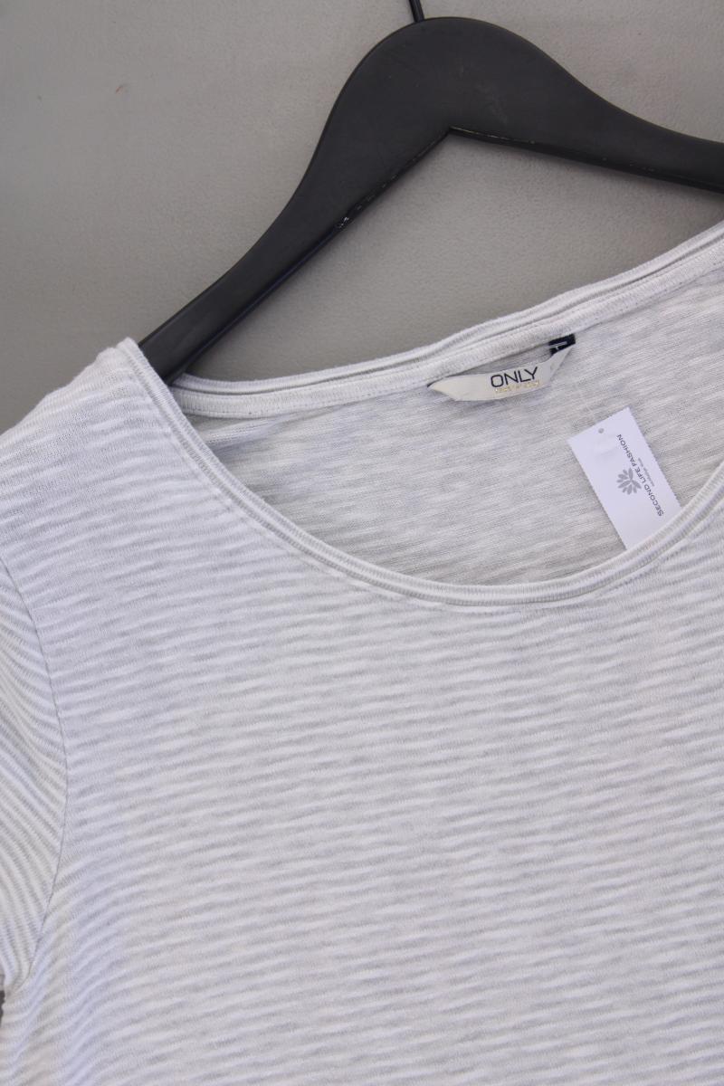 Only Longshirt Gr. XL Kurzarm grau aus Viskose