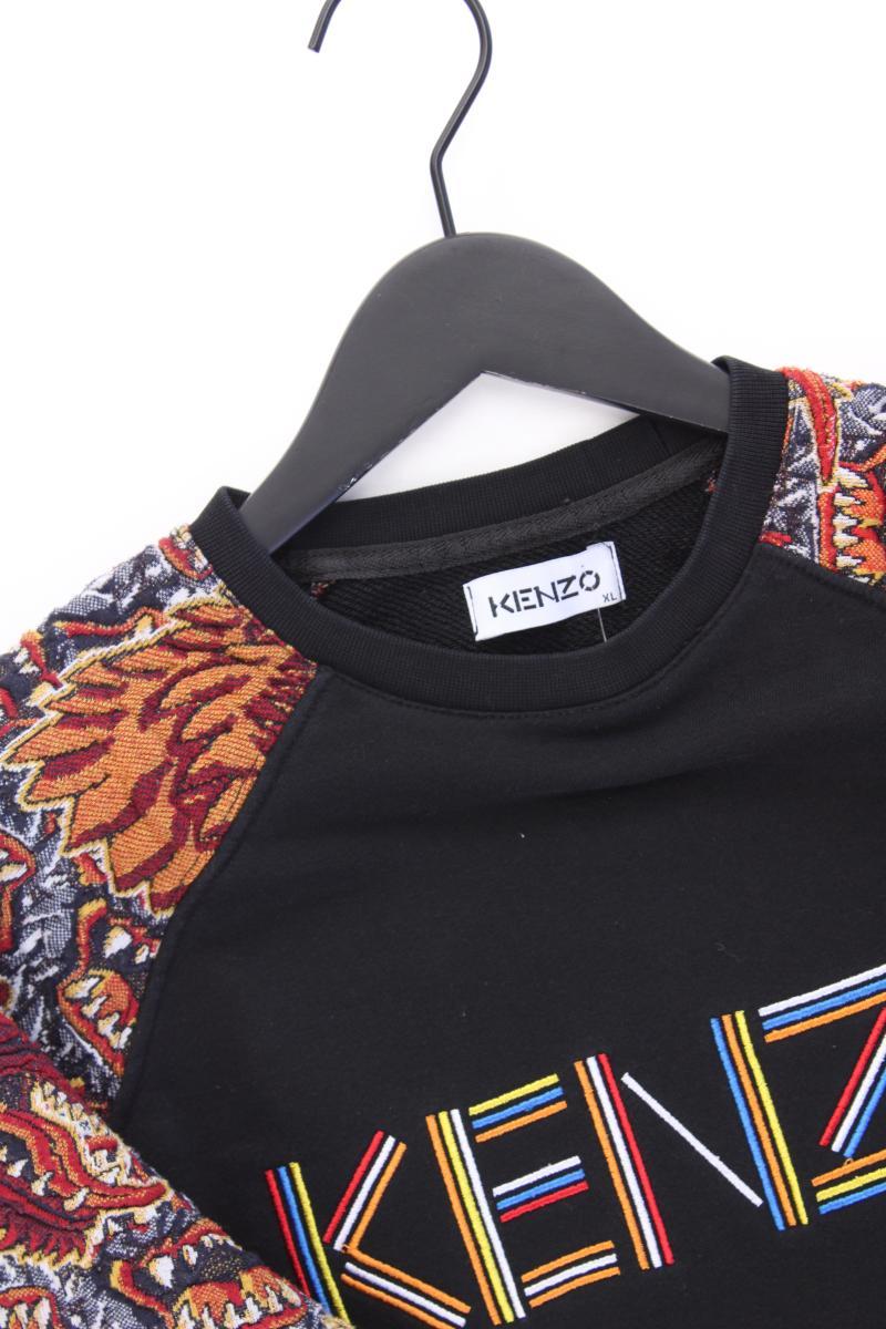 Kenzo Langarmpullover für Herren Gr. XL schwarz aus Baumwolle
