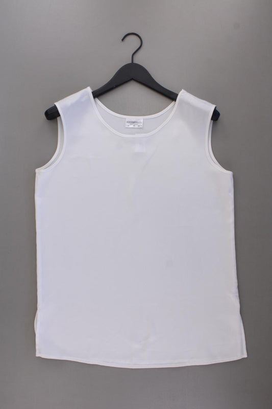 Sommermann Ärmellose Bluse Gr. 40 neuwertig weiß aus Polyester