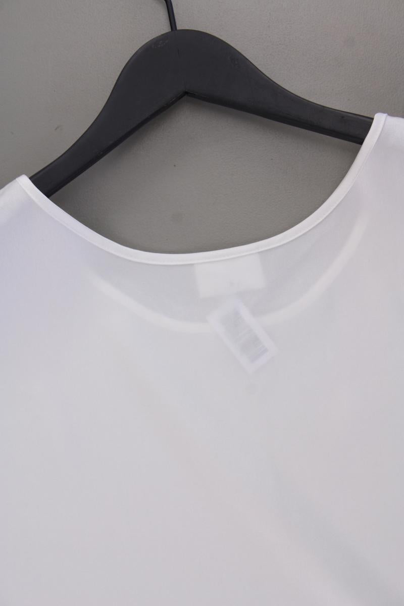 Sommermann Ärmellose Bluse Gr. 40 neuwertig weiß aus Polyester