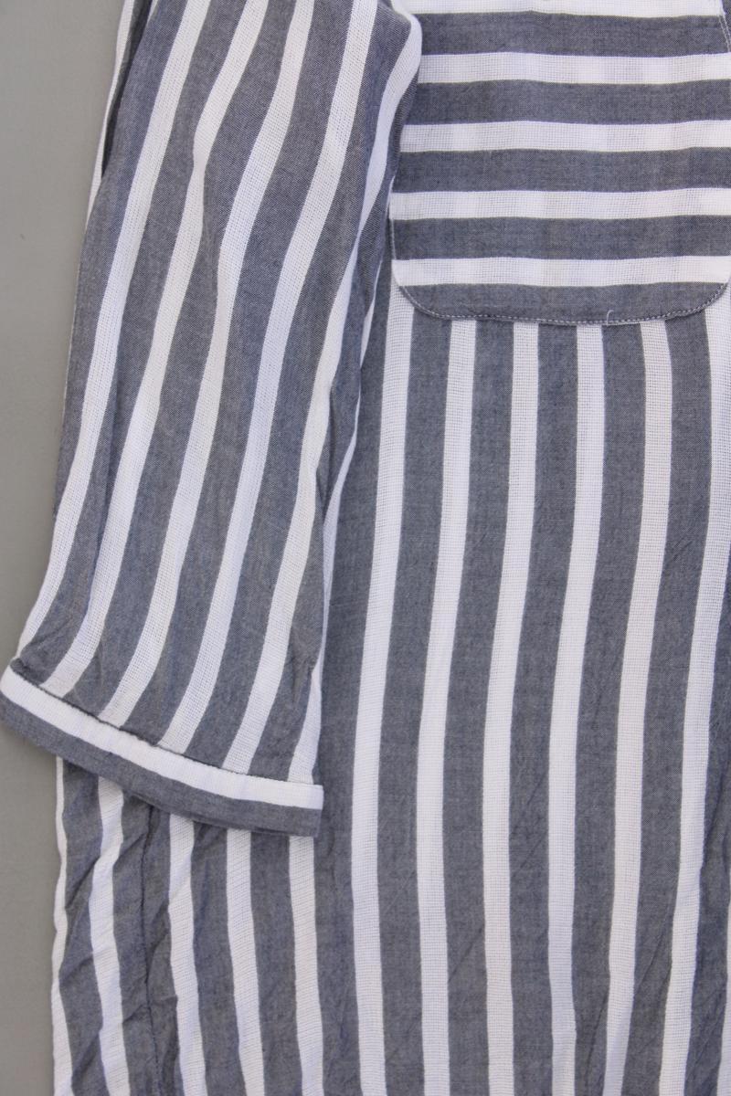 Tom Tailor Oversize-Bluse Gr. 40 gestreift 3/4 Ärmel grau