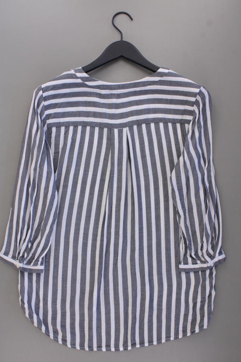 Tom Tailor Oversize-Bluse Gr. 40 gestreift 3/4 Ärmel grau