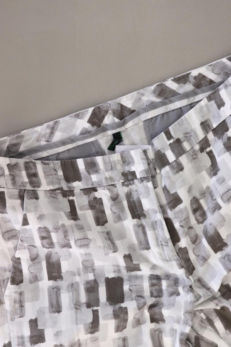 Benetton Stoffhose Gr. 36 grau aus Baumwolle