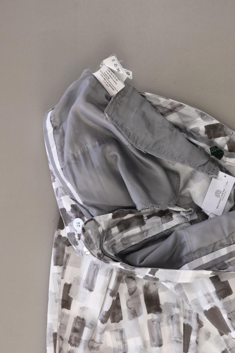 Benetton Stoffhose Gr. 36 grau aus Baumwolle