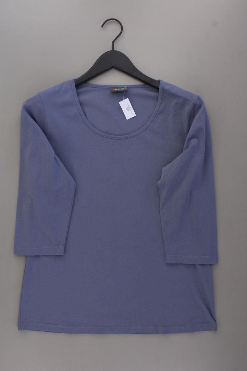 Street One Classic Shirt Gr. 44 3/4 Ärmel blau