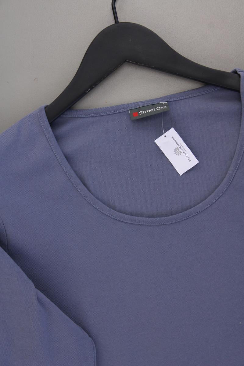 Street One Classic Shirt Gr. 44 3/4 Ärmel blau