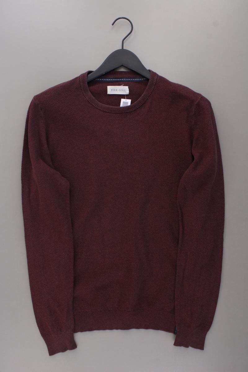 Pier One Feinstrickpullover für Herren Gr. M rot