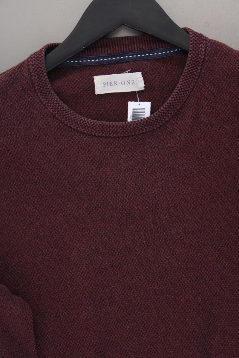 Pier One Feinstrickpullover für Herren Gr. M rot
