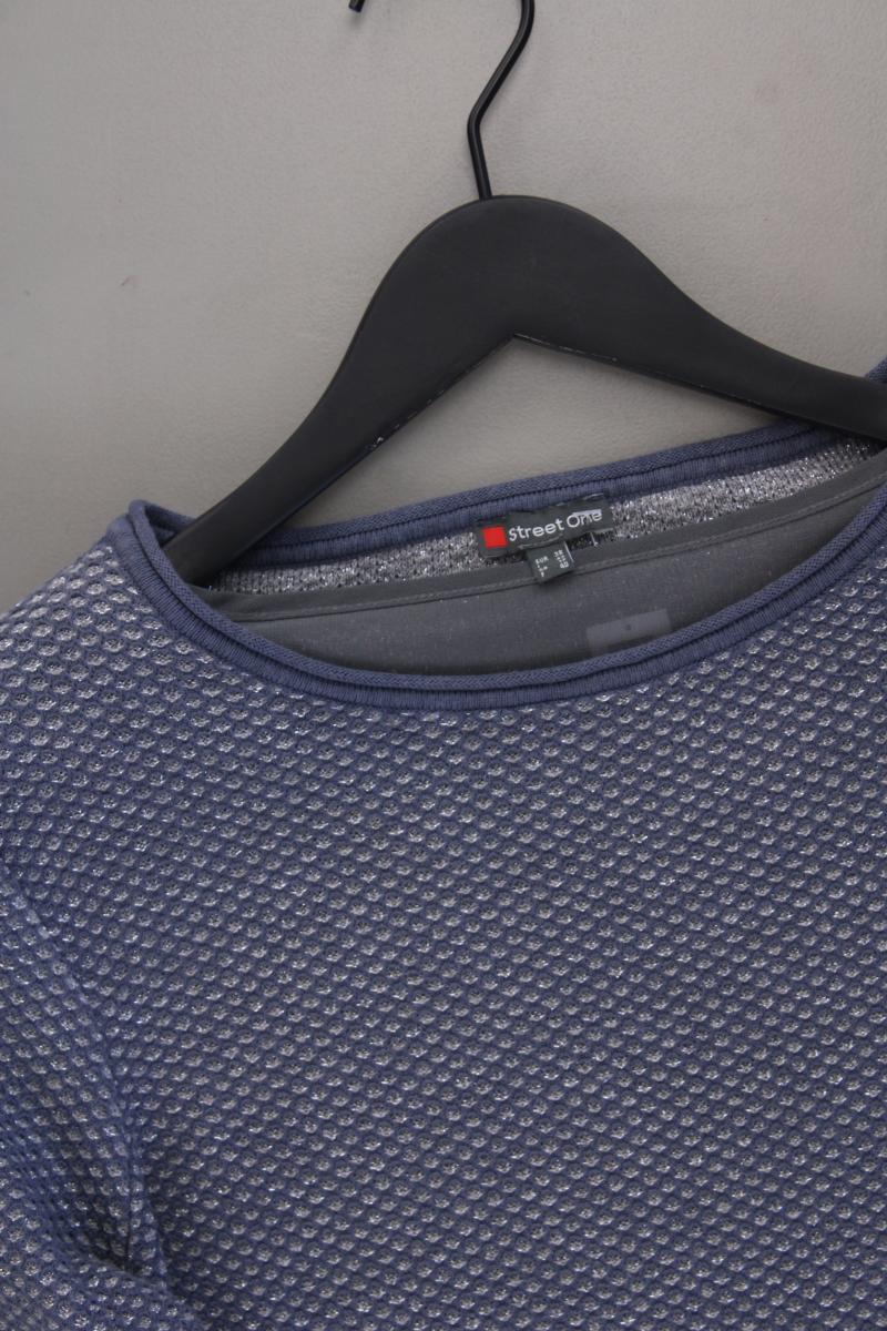 Street One Feinstrickpullover Gr. 38 blau aus Polyester