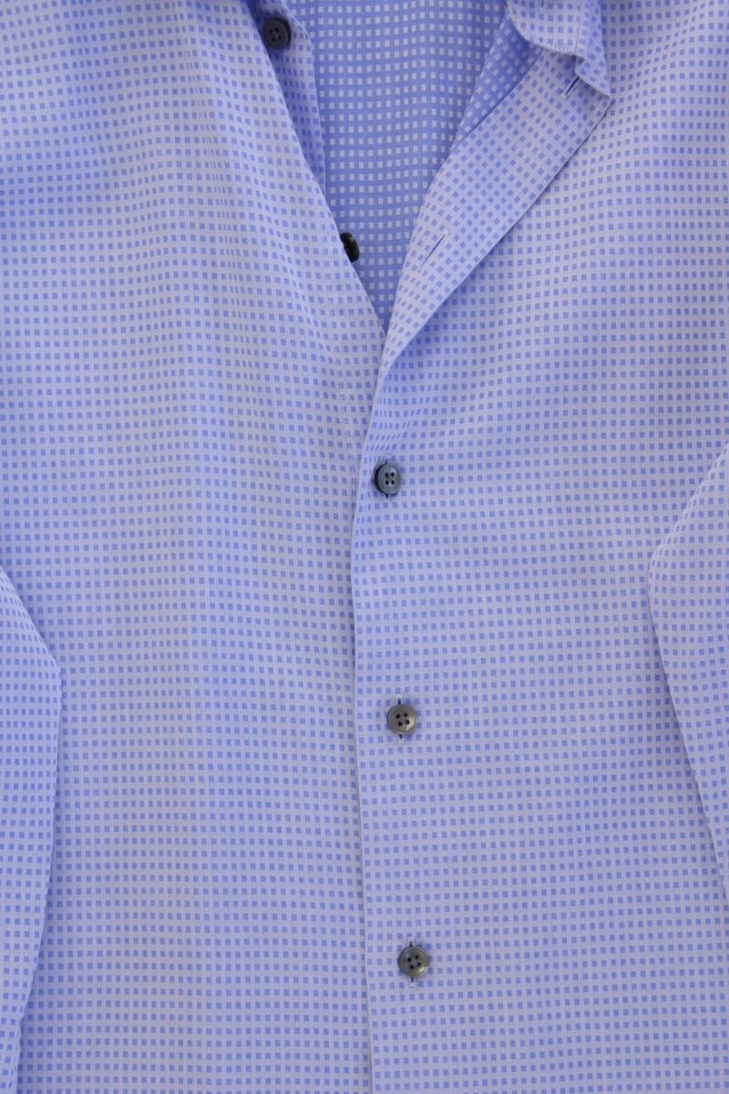 Martinique Langarmhemd für Herren Gr. Hemdgröße 42 geometrisches Muster blau