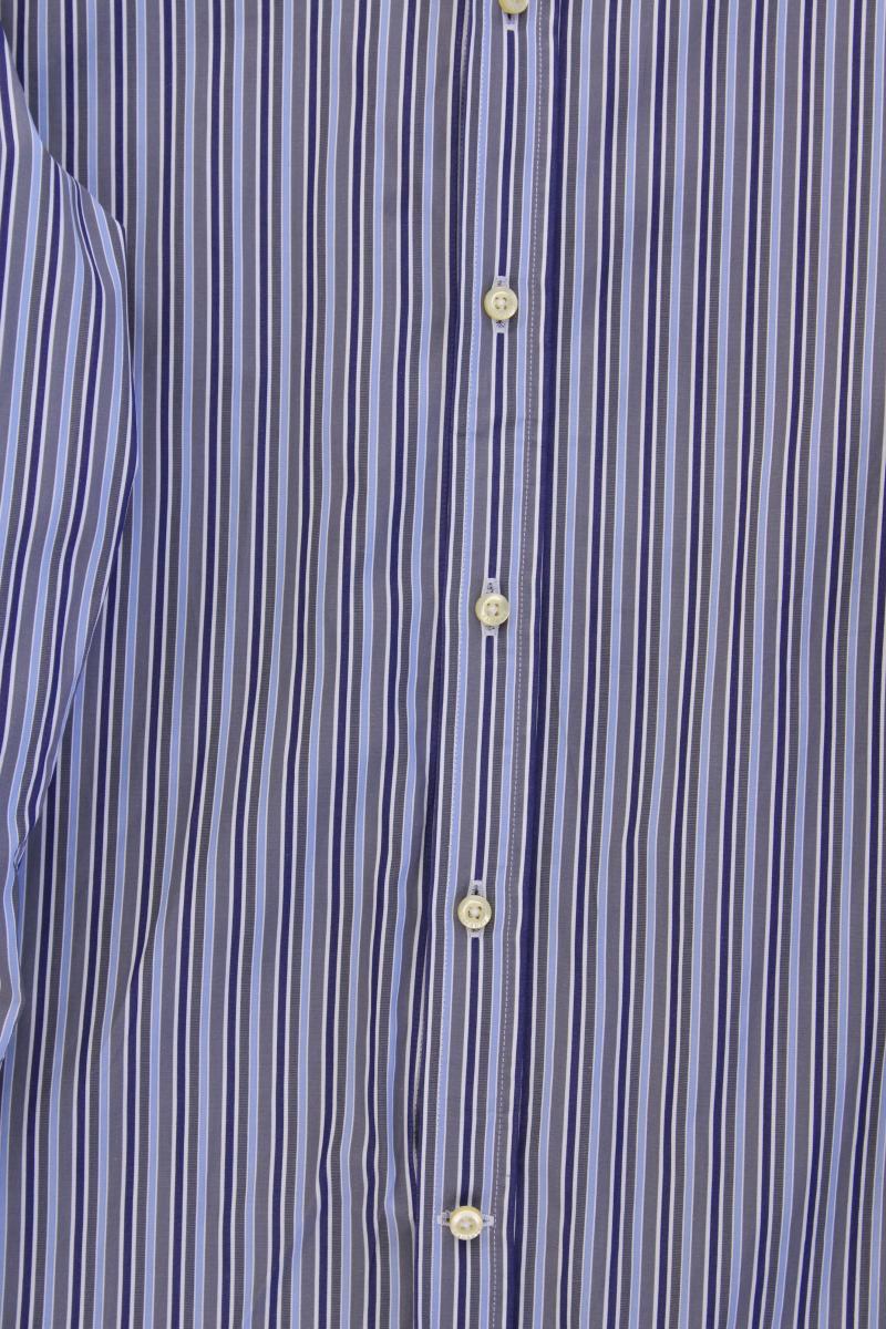 Hackett Langarmhemd für Herren Gr. L gestreift blau aus Baumwolle