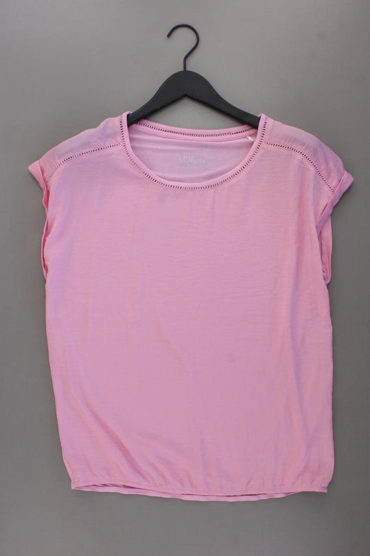 s.Oliver Kurzarmbluse Gr. 40 rosa