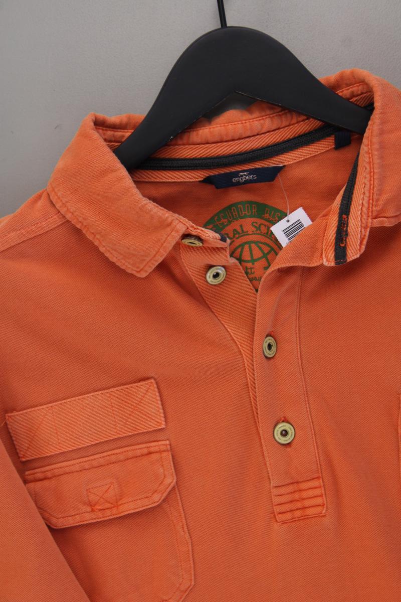 Engbers Poloshirt für Herren Gr. XL Kurzarm orange aus Baumwolle