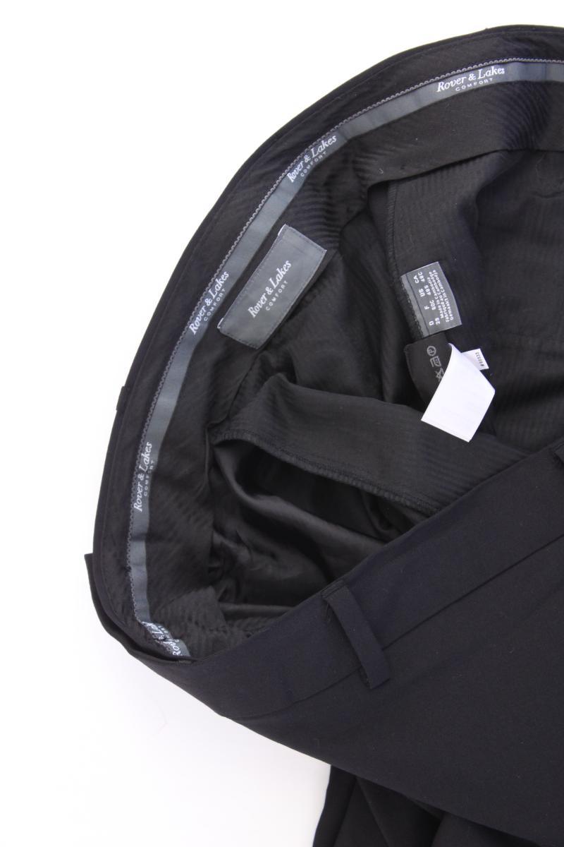 Rover & Lakes Anzughose für Herren Gr. Kurzgröße 29 schwarz aus Wolle