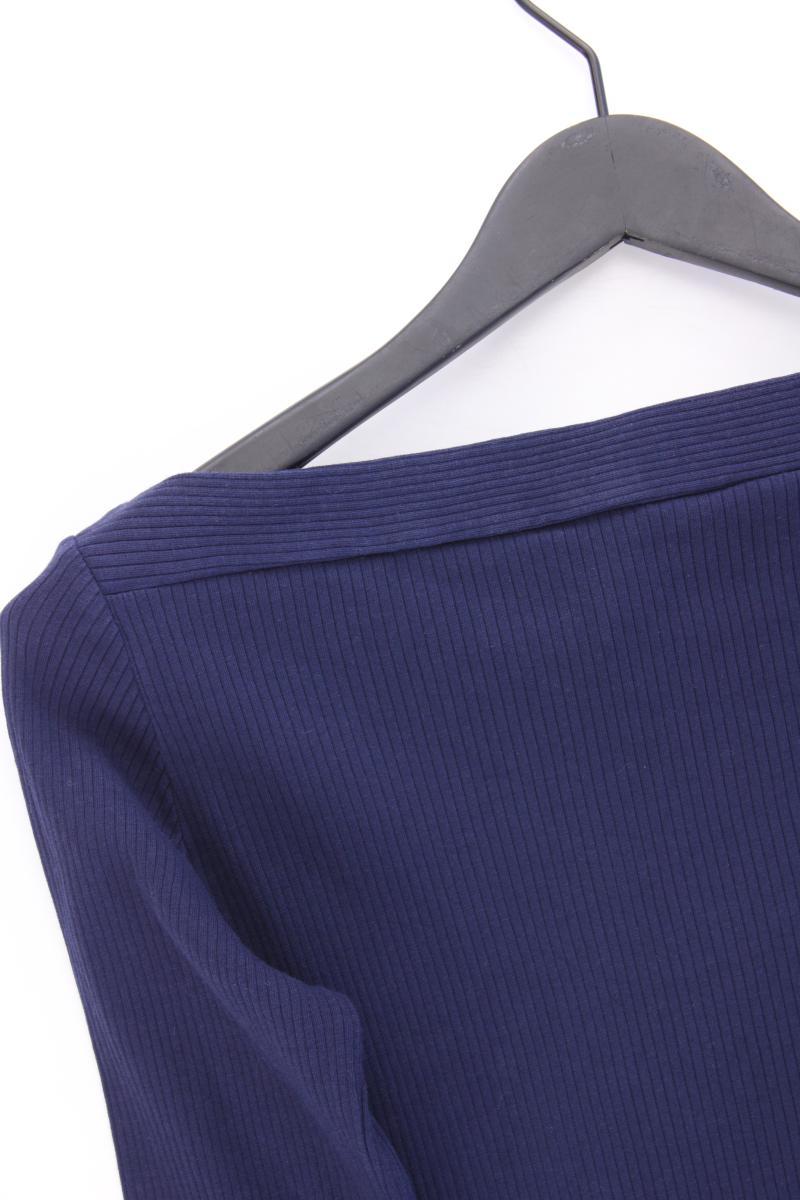 Esprit Slim Shirt Gr. XL 3/4 Ärmel mit Carmen-Ausschnitt blau