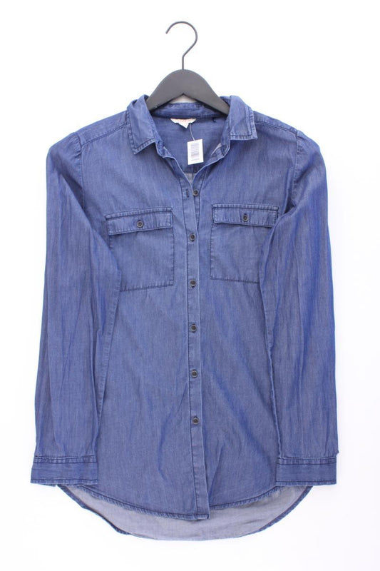 Esprit Langarmbluse Gr. 34 blau