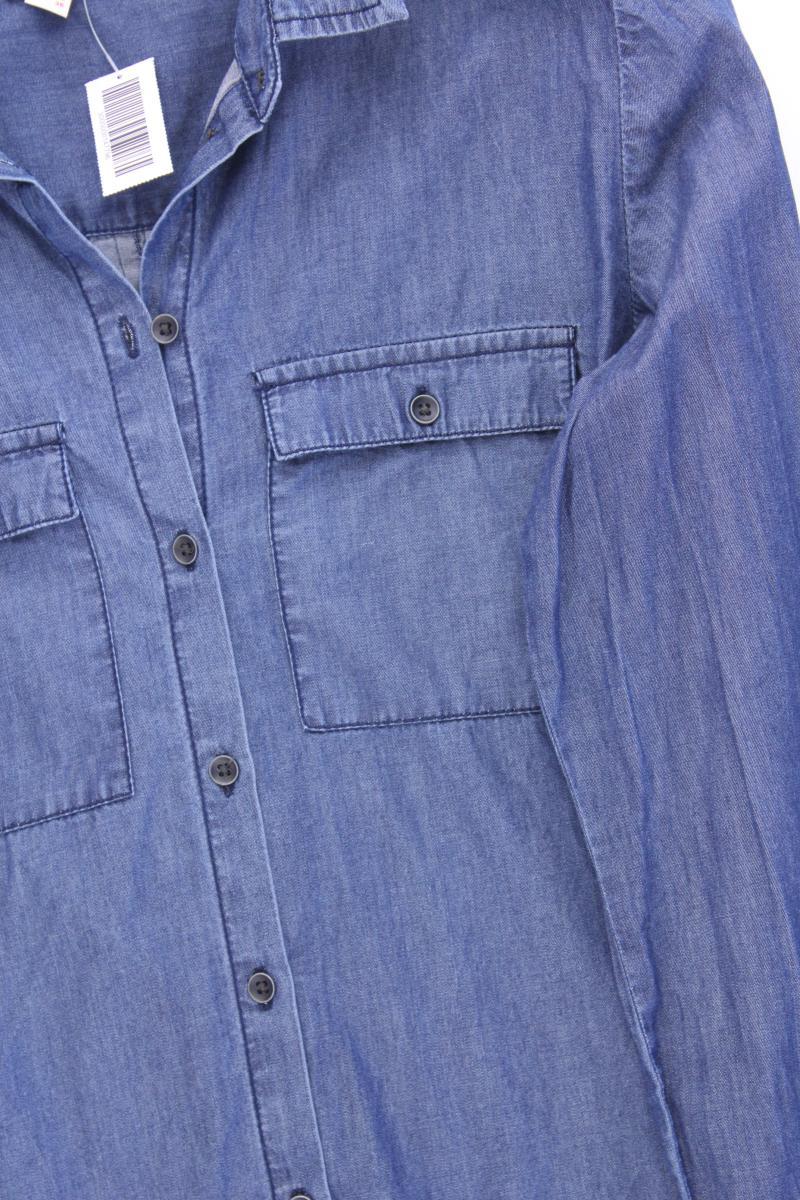 Esprit Langarmbluse Gr. 34 blau