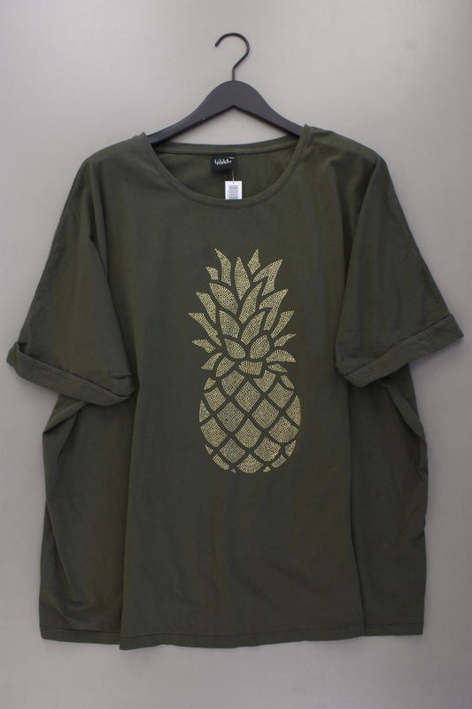 Ulla Popken T-Shirt Gr. 58/60 Kurzarm olivgrün