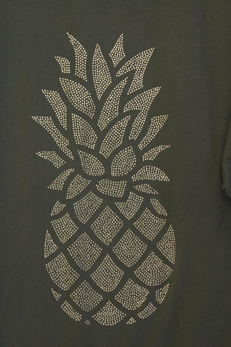 Ulla Popken T-Shirt Gr. 58/60 Kurzarm olivgrün