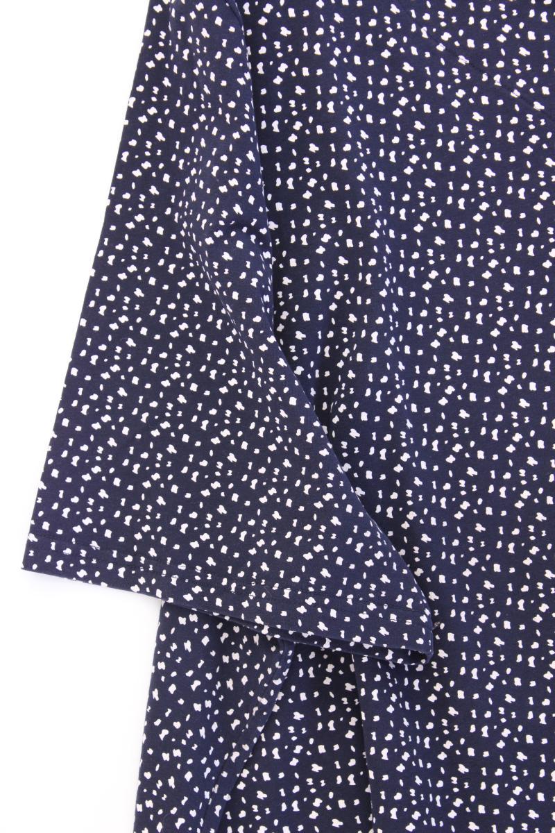 Ulla Popken Printshirt Gr. 58/60 Kurzarm blau aus Baumwolle