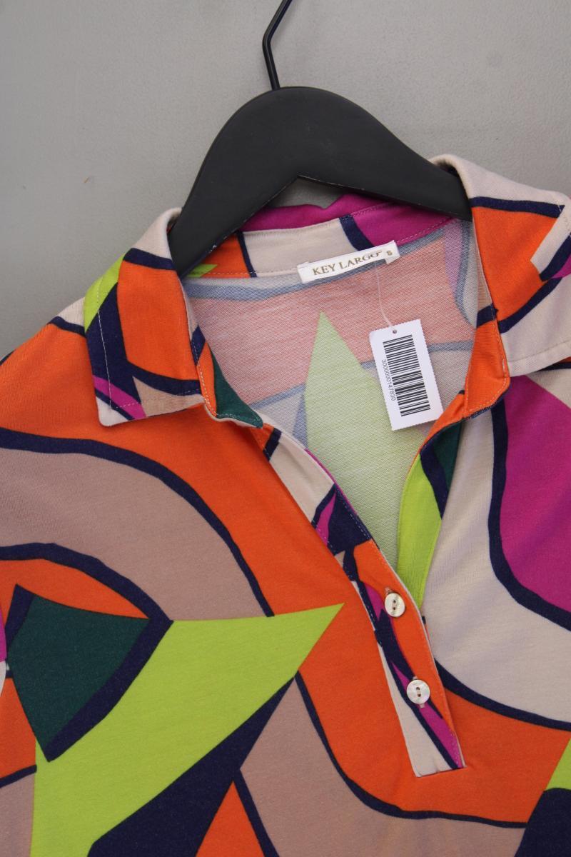 Key Largo T-Shirt Gr. S geometrisches Muster Kurzarm mehrfarbig aus Viskose