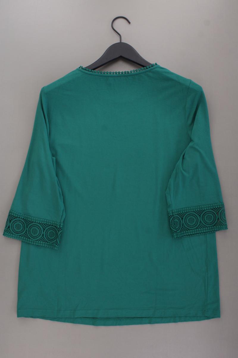 Création L. Shirt Gr. 48 neuwertig 3/4 Ärmel grün aus Viskose