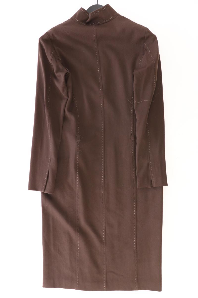 Daniel Hechter Wollkleid Gr. 38 Langarm braun aus Schurwolle