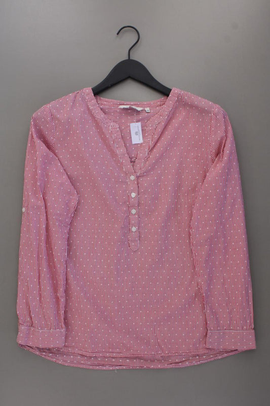 Tom Tailor Langarmbluse Gr. 40 gestreift rot aus Baumwolle